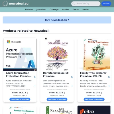 Screenshot newsdeal.eu
