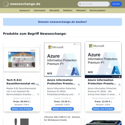 Screenshot newsexchange.de