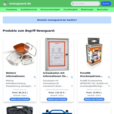 Screenshot newsguard.de