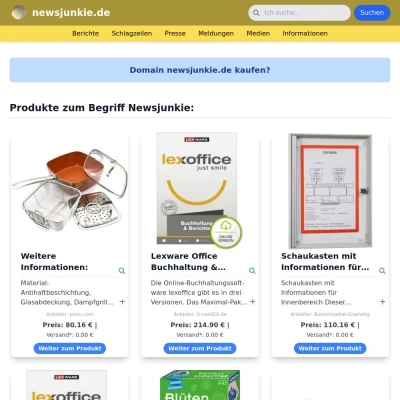 Screenshot newsjunkie.de