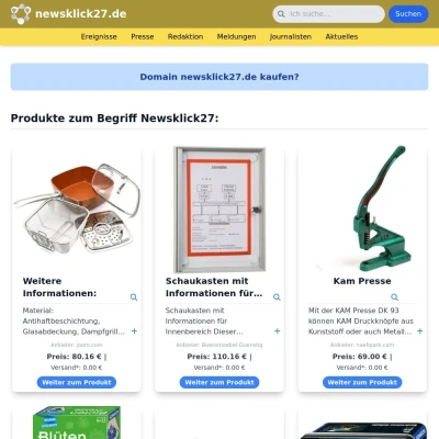 Screenshot newsklick27.de