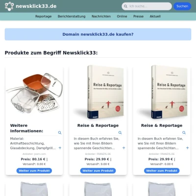 Screenshot newsklick33.de