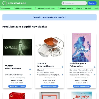 Screenshot newsleaks.de