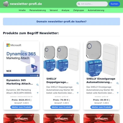 Screenshot newsletter-profi.de