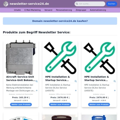 Screenshot newsletter-service24.de