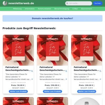 Screenshot newsletterweb.de