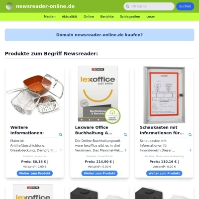 Screenshot newsreader-online.de