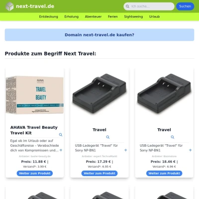 Screenshot next-travel.de