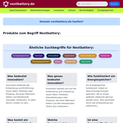 Screenshot nextbattery.de