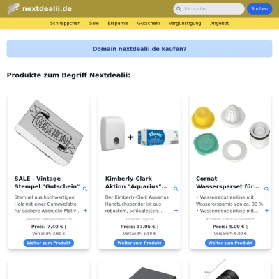 Screenshot nextdealii.de