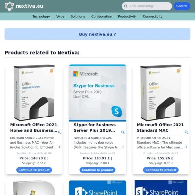 Screenshot nextiva.eu