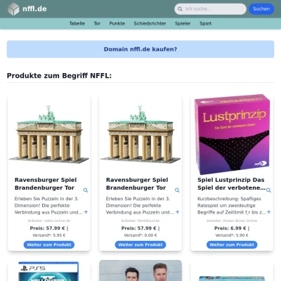 Screenshot nffl.de