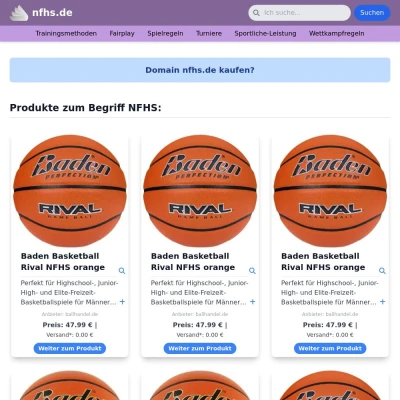 Screenshot nfhs.de