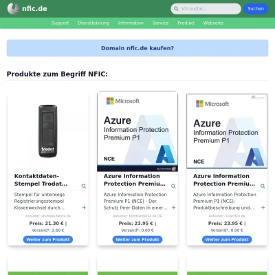 Screenshot nfic.de