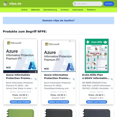 Screenshot nfpe.de