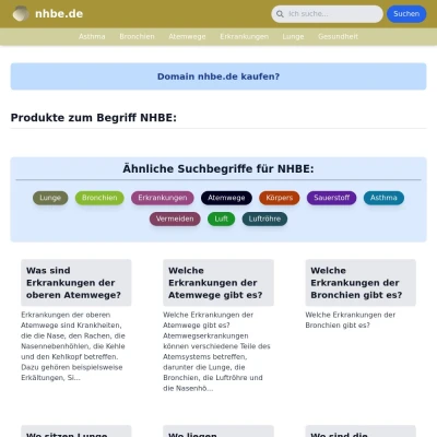 Screenshot nhbe.de