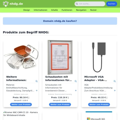 Screenshot nhdg.de