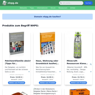 Screenshot nhpg.de