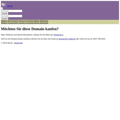 Screenshot nibf.de