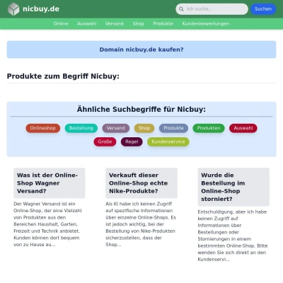 Screenshot nicbuy.de