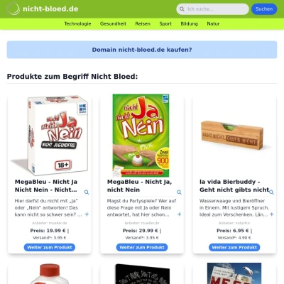 Screenshot nicht-bloed.de