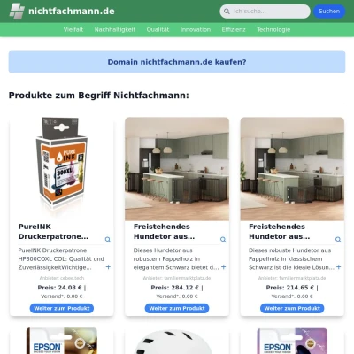 Screenshot nichtfachmann.de