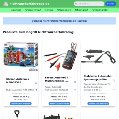 Screenshot nichtraucherfahrzeug.de