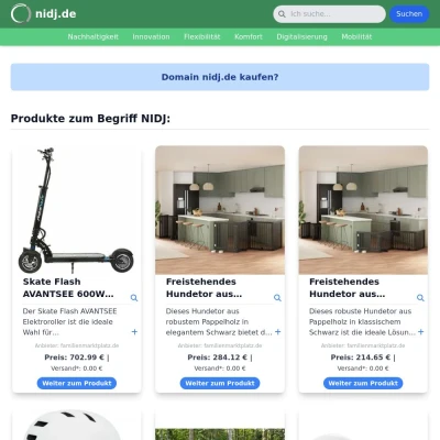 Screenshot nidj.de