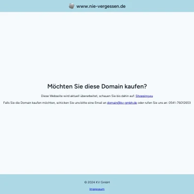 Screenshot nie-vergessen.de