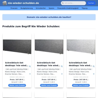 Screenshot nie-wieder-schulden.de