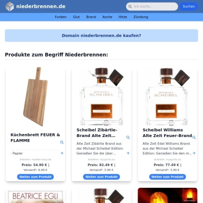 Screenshot niederbrennen.de