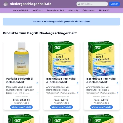 Screenshot niedergeschlagenheit.de