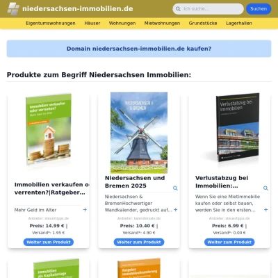 Screenshot niedersachsen-immobilien.de