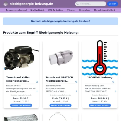 Screenshot niedrigenergie-heizung.de