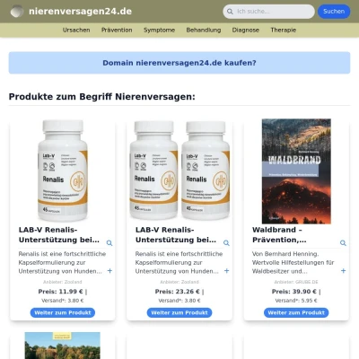 Screenshot nierenversagen24.de