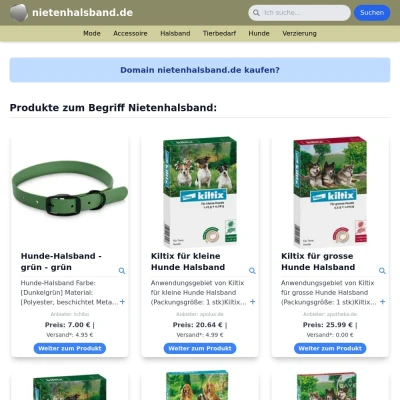 Screenshot nietenhalsband.de