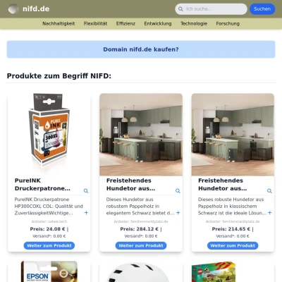 Screenshot nifd.de