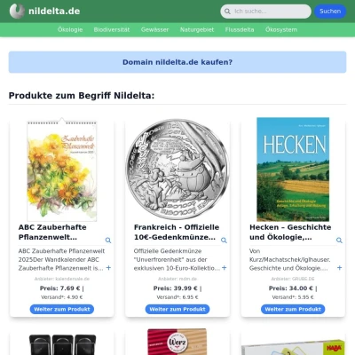 Screenshot nildelta.de