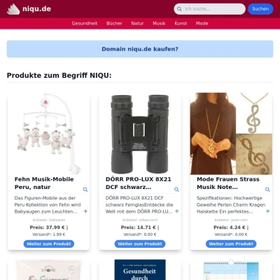 Screenshot niqu.de