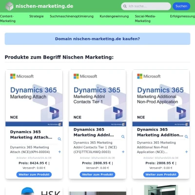 Screenshot nischen-marketing.de