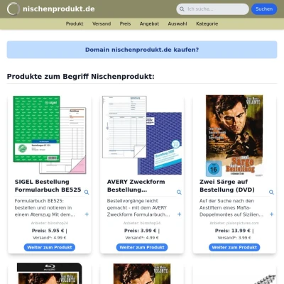 Screenshot nischenprodukt.de