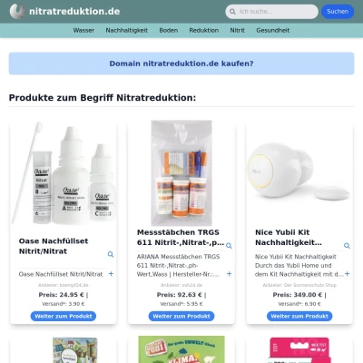Screenshot nitratreduktion.de