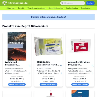 Screenshot nitrosamine.de