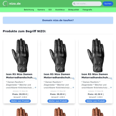Screenshot nizo.de