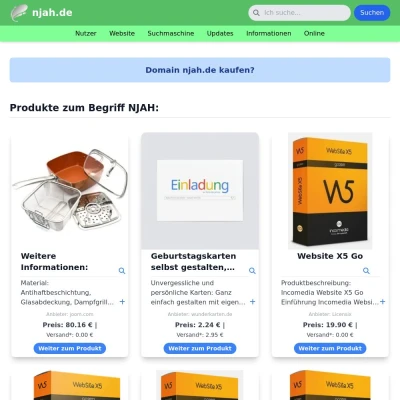 Screenshot njah.de