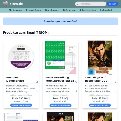 Screenshot njom.de