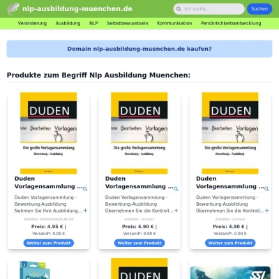 Screenshot nlp-ausbildung-muenchen.de