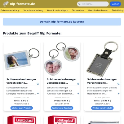 Screenshot nlp-formate.de