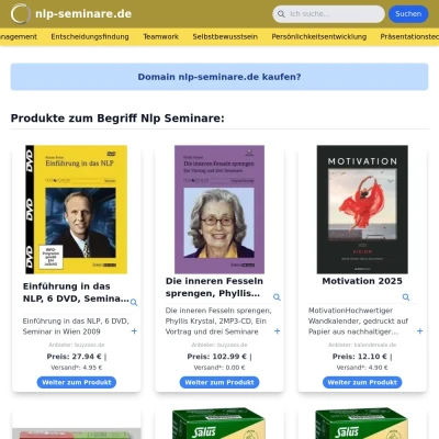 Screenshot nlp-seminare.de