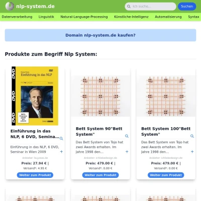 Screenshot nlp-system.de